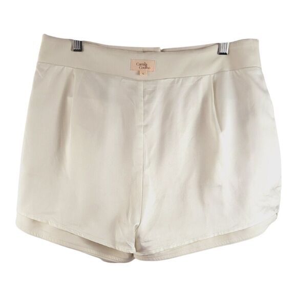 Camila Coelho Revolve Paulina Short L in Ivory MSRP $128 High Rise - Button Fly - Picture 6 of 8